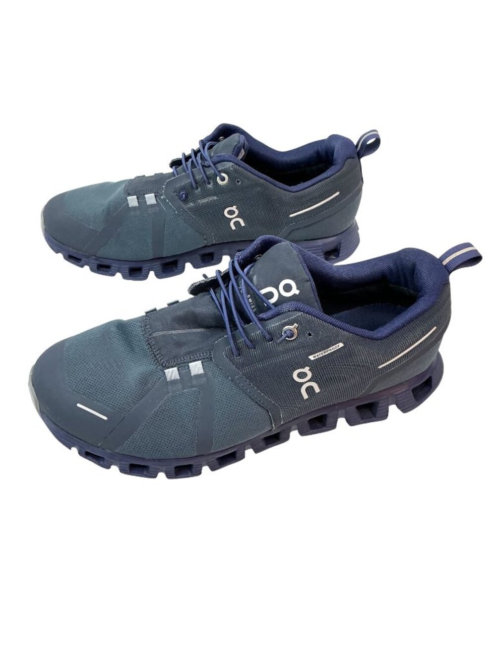 On Running Cloud 5 Waterproof Running Athletic Shoes Womens 9.5 Navy Blue
